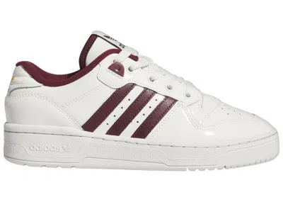 Pre-owned Adidas Originals Rivalry Low (women's) Sneakers In Cloud White/maroon/crystal White