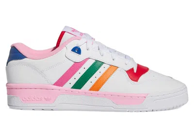 Pre-owned Adidas Originals Rivalry Low (women's) Sneakers In Cloud White/pulse Magenta/better Scarelet Red
