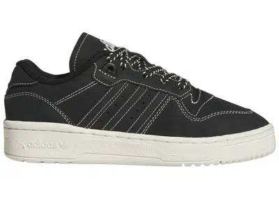 Pre-owned Adidas Originals Rivalry Low (women's) Sneakers In Core Black/ivory/sand Strata