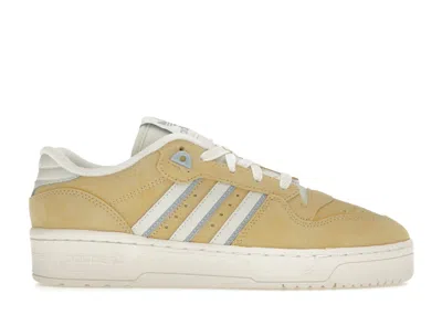 Pre-owned Adidas Originals Rivalry Low (women's) Sneakers In Yellow/ivory/wonder Blue