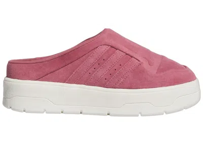 Pre-owned Adidas Originals Rivalry Mule (women's) Sneakers In Preloved Crimson/off White