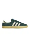 Adidas Originals Roelee Spzl Leather-trimmed Suede Sneakers In Green