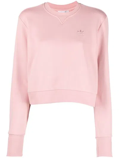Adidas Originals Round Neck Sweatshirt In Rosa