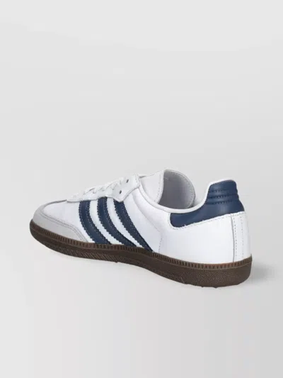 Adidas Originals Rubber Sole Low-top Sneakers In Black