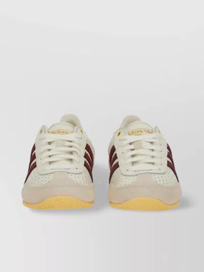 Adidas Originals Rubber Sole Perforated Design Sneakers In Neutral