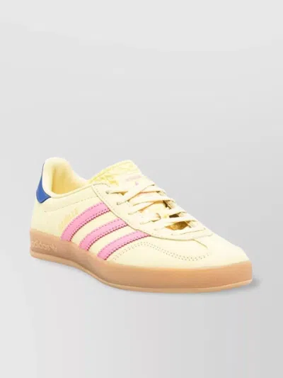Adidas Originals Rubber Sole Sneakers With Contrasting Heel Tab In Yellow