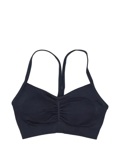Adidas Originals Ruched Sport Bra In Blue