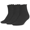 Adidas Originals Ruffle Quarter Socks 3-pack In Black