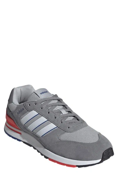 Adidas Originals Adidas Run '80s Low Top Sneaker In Grey/white/red