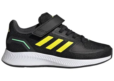Pre-owned Adidas Originals Runfalcon 2.0 Sneakers In Core Black/beam Yellow/beam Green In Multi