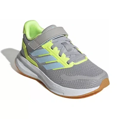 Adidas Originals Runfalcon 5 El Little Kid Girls Running Shoes In Gray