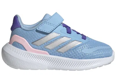 Pre-owned Adidas Originals Runfalcon 5 Sneakers In Glow Blue/silver Metallic/clear Pink In Multi
