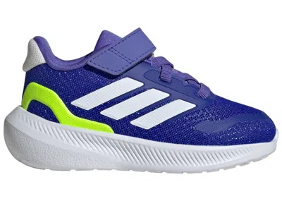 Pre-owned Adidas Originals Runfalcon 5 Sneakers In Lucid Blue/cloud White/lucid Lemon In Multi