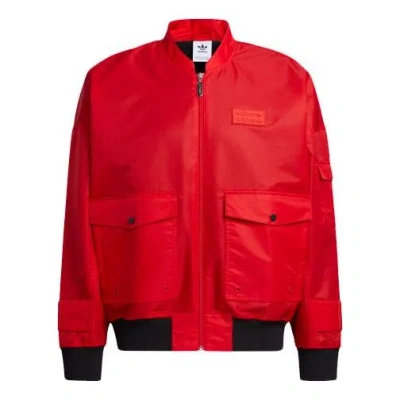 Adidas Originals Ryv Bomber Jacket Red