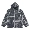 Adidas Originals R.y.v. Graphic Windbreaker For Men Black In Gray