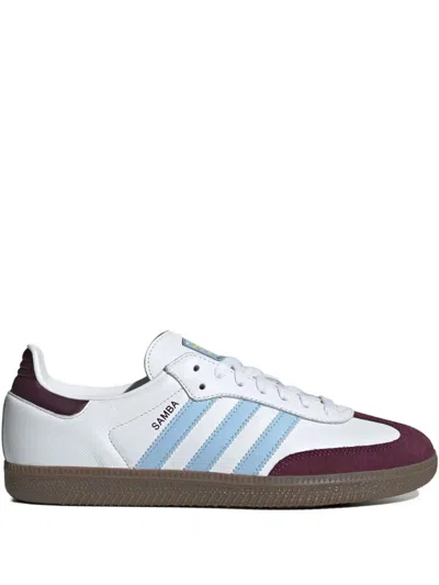 Adidas Originals Samba "aston Villa" Sneakers In White
