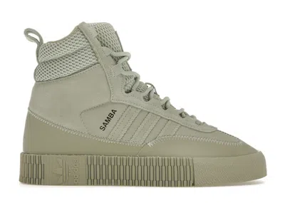 Pre-owned Adidas Originals Samba Boot (women's) Sneakers In Halo Green/feather Grey