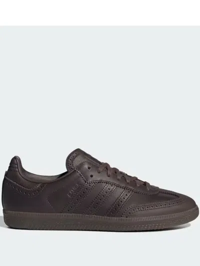 Adidas Originals Samba "brogue Pack" Sneakers In Brown / Brown / Gum5