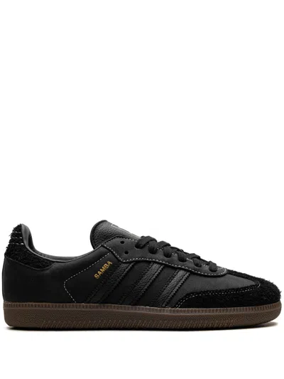 Adidas Originals Black Samba Og Sneakers In Black/cblack/crysan