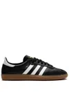 Adidas Originals Leather Panelled Logo Sneakers In Black