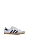 Adidas Originals Adidas Men's White Core Black Gold Me Sambae Suede And Leather Low-top Trainers In White