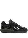 Adidas Originals Solid Color Patent Leather Dyz Samba Low-top Sneakers In Black