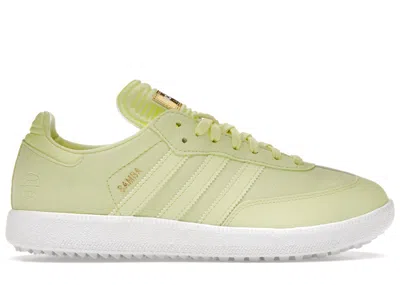 Pre-owned Adidas Originals Samba Golf Special Edition Sneakers In Pulse Yellow/cloud White