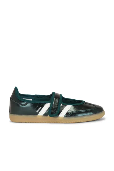 Adidas Originals Samba Jane Sneaker In Green & White