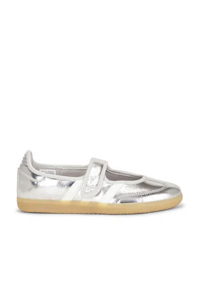 Adidas Originals Samba Jane Sneaker In Silver & White