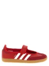 Adidas Originals Samba Jane Round Toe Sneakers With Stripes In Red