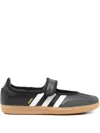 Adidas Originals Samba Jane Strap Slip-on Sneakers In Black