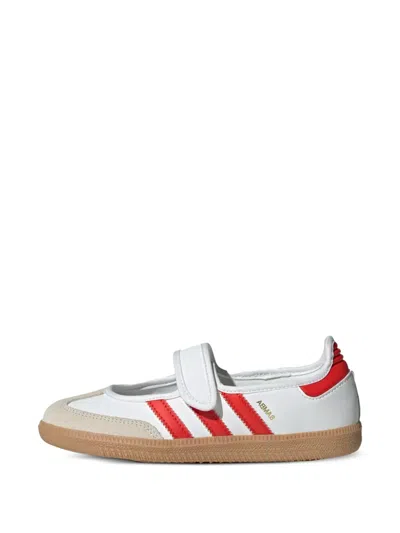 Adidas Originals Samba Jane Stripe-detail Sneakers In White