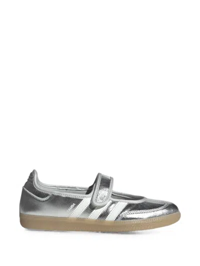 Adidas Originals Samba Jane Touch-strap Sneakers In Silver