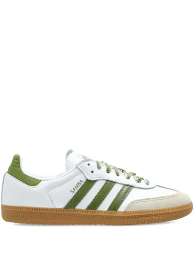 Adidas Originals Samba Leather Sneakers In White