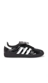 Adidas Originals Womens Adidas Samba Lt Patent-leather Low-top Trainers In Black