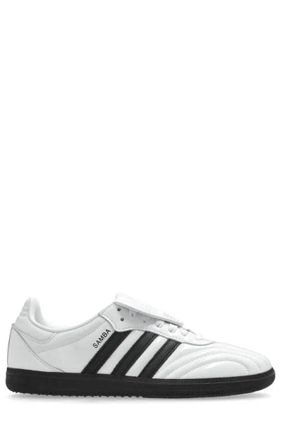 Adidas Originals White Samba Long Tongue Sneakers In Multi