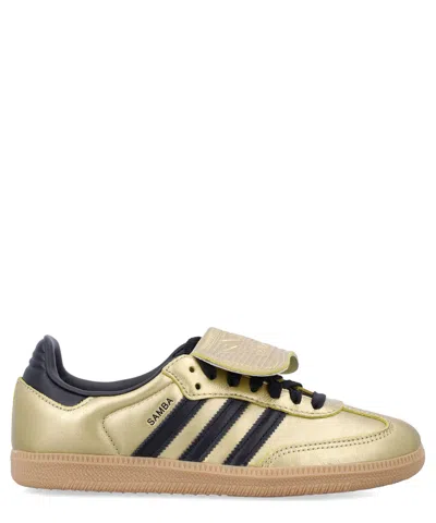 Adidas Originals Samba Long Tongue Sneakers In Gold
