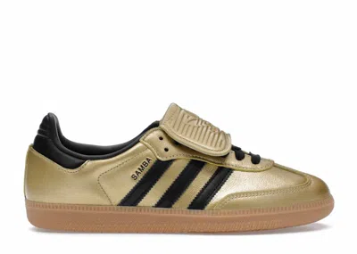 Pre-owned Adidas Originals Samba Lt Black (women's) Sneakers In Gold Metallic/core Black/gum In Multi