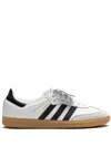 Adidas Originals Samba Lt Leather Low-top Sneakers In 白色