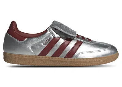 Pre-owned Adidas Originals Samba Lt Ruby Gum (women's) Sneakers In Silver Metallic/preloved Ruby/gum 3