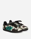 Adidas Originals Womens Cow Print Black Lucid Bl Samba Lt Suede Trainers In Black