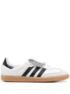 Adidas Originals Samba Lt Leather Low-top Sneakers In Ftwwht Cblack Goldmt