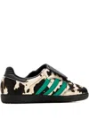 Adidas Originals Womens Cow Print Black Lucid Bl Samba Lt Suede Trainers In Multi