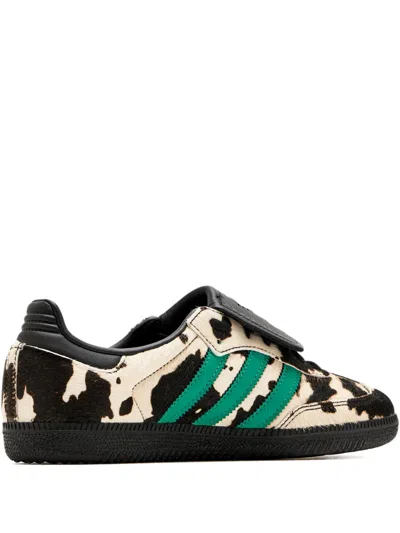 Adidas Originals Womens Cow Print Black Lucid Bl Samba Lt Suede Trainers In Animal Print