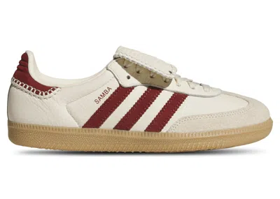 Pre-owned Adidas Originals Samba Lt White (women's) Sneakers In Preloved Ruby/wonder White/metallic Gold