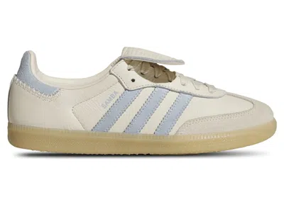 Pre-owned Adidas Originals Samba Lt (women's) Sneakers In Wonder White/clear Sky Blue/gum