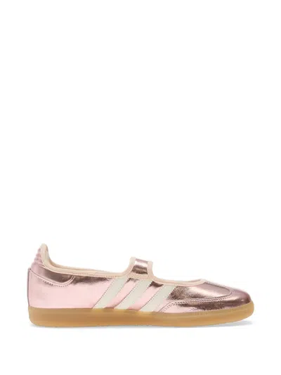 Adidas Originals Samba Metallic Ballet Flats In White