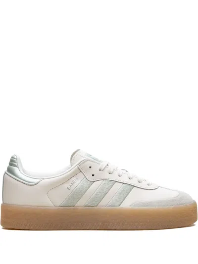 Adidas Originals Samba "mint Green" Sneakers In White