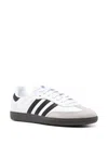 Adidas Originals Low-top Sneakers With Contrast Stripes And Suede Accents