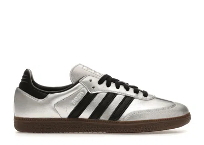 Pre-owned Adidas Originals Samba Og Black Gum (women's) Sneakers In Silver Metallic/core Black/gum 5
